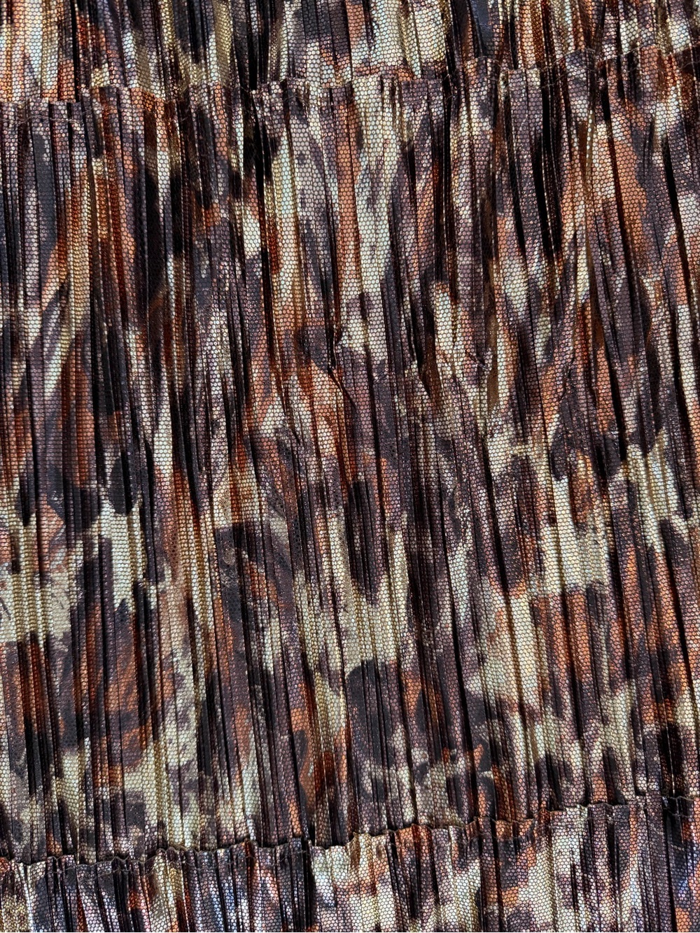Johnny Was Metallic Pleated Animal Print Midi Skirt - Picture 2 of 4